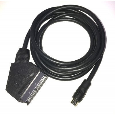 8pin Mini DIN to EuroSCART PACKAPUNCH cable for RGB modified consoles